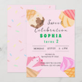 Cool Summer Popsicle Anniversaire Invitation (Devant / Derrière)