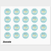 Cool Summer Popsicle Verjaardag Ronde Sticker (Vel)