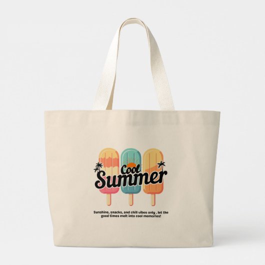 Cool Summer Rainbow Popsicle Sac fourre-tout (Dos)