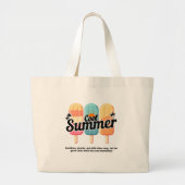 Cool Summer Rainbow Popsicle Sac fourre-tout (Devant)