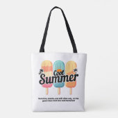 Cool Summer Rainbow Popsicle Sac fourre-tout (Dos)