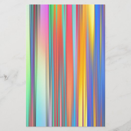 Cool Summer Stripes Briefpapier (Voorkant)