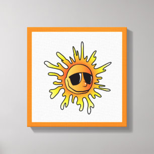 COOL SUMMER SUN CANVAS AFDRUK