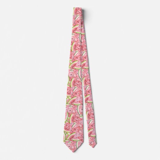 Cool Summer Watermelon Pattern Stropdas (Voorkant)