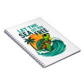 Cool Summer - Zee Turtle Vibes Notitieboek (Rechterzijde)