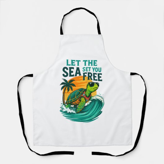 Cool Summer - Zee Turtle Vibes Schort (Voorkant)