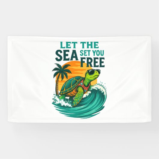 Cool Summer - Zee Turtle Vibes Spandoek (Horizontaal)