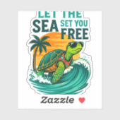 Cool Summer - Zee Turtle Vibes Sticker (Vel)