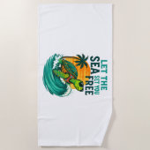 Cool Summer - Zee Turtle Vibes Strandlaken (Voorkant)