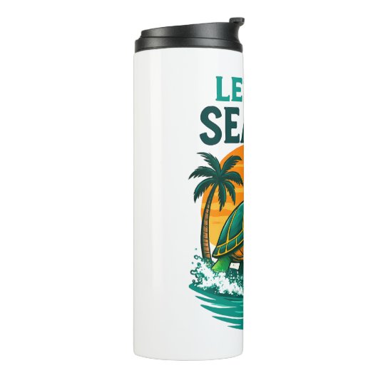 Cool Summer - Zee Turtle Vibes Thermosbeker (Gedraaid links)