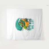 Cool Summer - Zee Turtle Vibes Wandkleed (Voorkant (horizontaal))