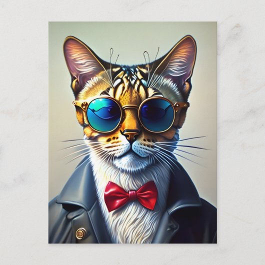 Cool Sunglass Cat # 2 Briefkaart (Voorkant)