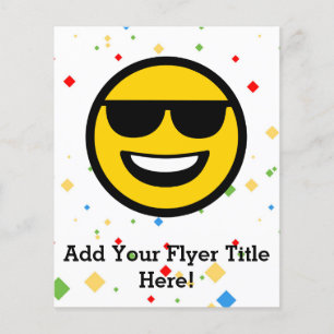 Cool Sunglazen Emoji Flyer