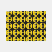 Cool Sunglazen Emoji Guy Fleece Deken (Voorkant (Horizontaal))