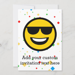 Cool Sunglazen Emoji Kaart