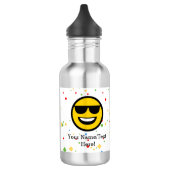 Cool Sunglazen Emoji Waterfles (Links)