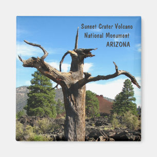 Cool Sunset Crater Volcano Magnet. Magneet