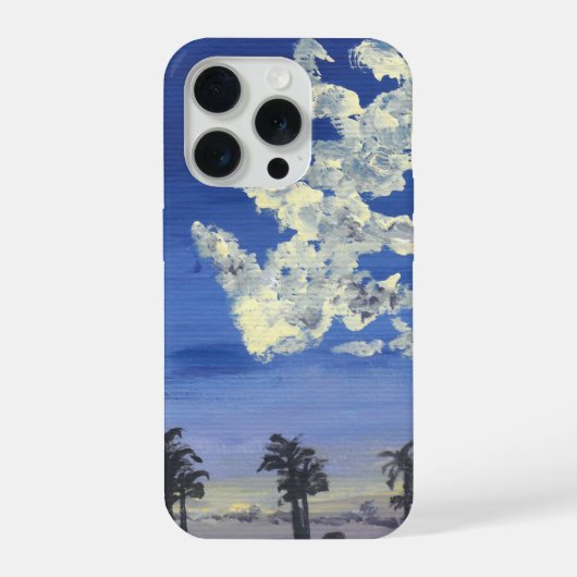 Cool Sunset Painting Phone Case iPhone Hoesje (Achterkant)