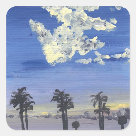 Cool Sunset Stickers (Voorkant)