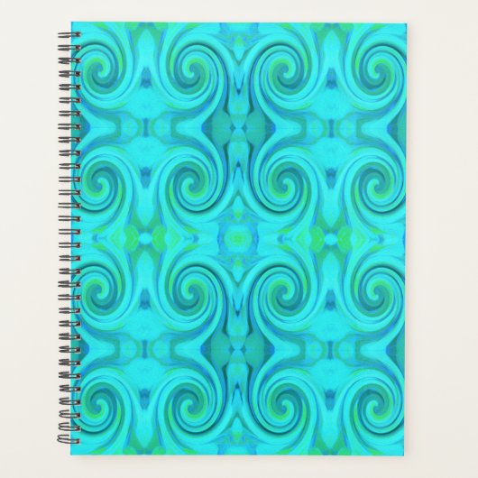 Cool super Abstrait Aqua Liquid Art Motif (Devant)