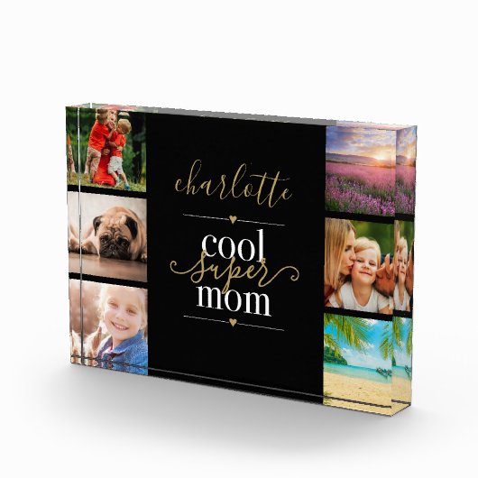 Cool Super mam op maat 6 Fotoblokken (Rechts)