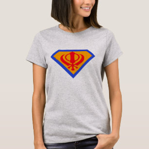 Cool Super Sikh Khanda Lion T-shirt ontwerp