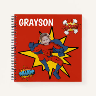 Cool Superheld Foto voor Kinderen Notitieboek