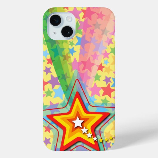 Cool Superstar Regenboog Leuke Kleurrijke Schieten Case-Mate iPhone Case (Achterkant)