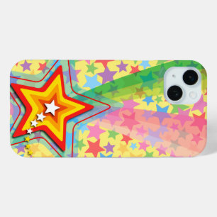 Cool Superstar Regenboog Leuke Kleurrijke Schieten iPhone 15 Mini Hoesje