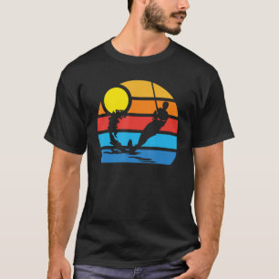 Cool Surface Water Skiën Sport Skier Mannen en Wom T-shirt