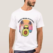 Cool Surfen Avocado T-shirt – Leuke zomer strand c (Voorkant)