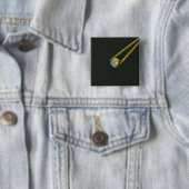 Cool sushi gift vierkante button 5,1 cm (In situ)