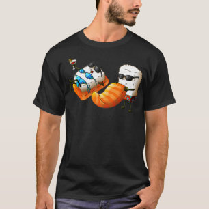 Cool Sushi Sunbathing Funny Japanese Foodie Sunba T-shirt