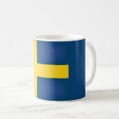 Cool Sweden Flag Koffiemok (Voorkant rechts)