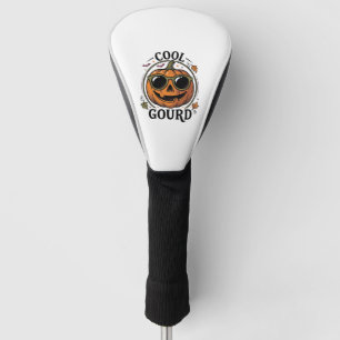 Cool T-shirt met pompoen Vintage gegraveerde Hallo Golfheadcover