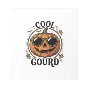 Cool T-shirt met pompoen Vintage gegraveerde Hallo Notitieblok