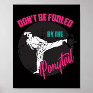 Cool Taekwondo Art voor Vrouwen Meisjes Karate Jud Poster