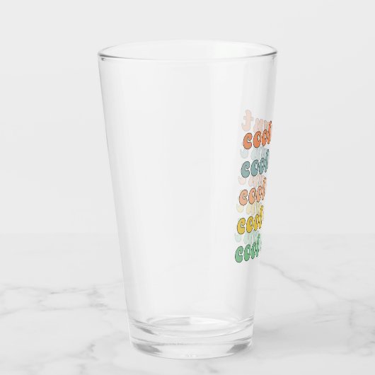 Cool tante Modern Retro Cute Gifts voor tante Glas (Rechts)