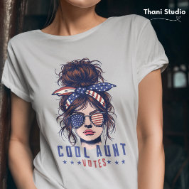 Cool Tante stemt  rommelig haar Lady Election T-shirt