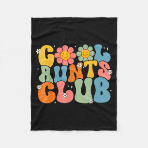 Cool tantes club groovy retro glimlach tante tante fleece deken