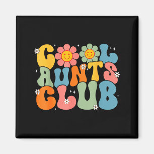 Cool tantes club groovy retro glimlach tante tante magneet
