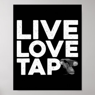 Cool Tap Dancing Design voor Mannen Vrouwen Kinder Poster
