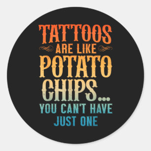 Cool Tattoo Artist Kunst Voor Mannen Vrouwen Tatto Ronde Sticker