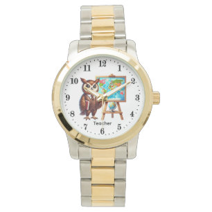 Cool Teach inspireer woordkunst Onderwijs uil Horloge