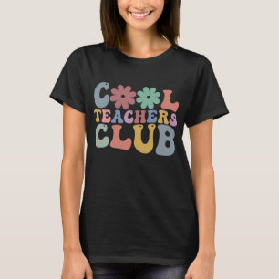 Cool Teacher Club Retro Groovy Terug naar school T-shirt