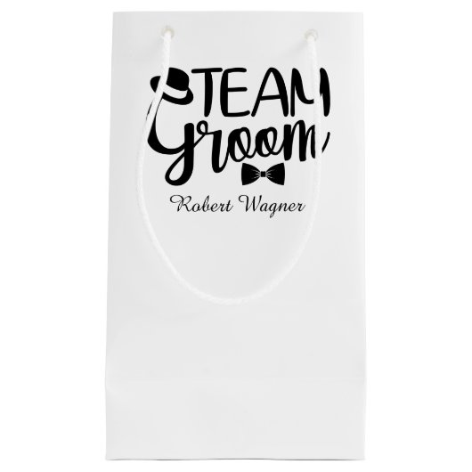 Cool team bruidegom aanpasbaar klein cadeauzakje (Voorkant)