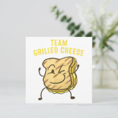 Cool Team Gegrilde Kaas Gift Grappig Squad Toasted Kaart (Staand voorkant)