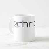 Cool Technotekst Techno Tekst Koffiemok (Voorkant links)