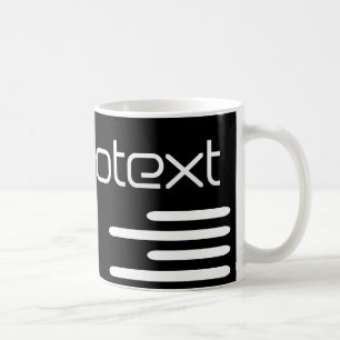 Cool Technotext Techno Tekst Zwart Koffiemok