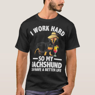 Cool Teckel Art voor mannen Vrouwen Wiener Dog Tec T-shirt